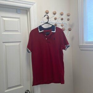Ferrari Offical Sports Car Polo Short Sleeve Shirt Red